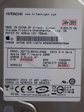 640GB Hitachi HDT721064SLA360 | 0A39990 | MLC: BA3064 | JAN-2009 PCB OK #195-203 picture
