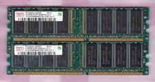 1GB 2x512MB PC3200 HYNIX DDR-400 Ram Memory Kit HYMD564646CP8J-D43 AA-T DDR1 CL3 picture