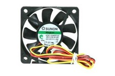Sunon 60mm Low Profile Slim Fan KDE1206PFV2 / MB60101V2 3Pin Tach Output 12V 1W picture