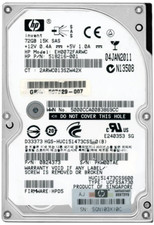 HARD DRIVE HP EH0072FARWC 518216-001 72GB 15000RPM 16MB CACHE SAS-2 2.5