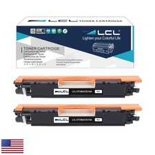 LCL Toner Cartridge CE310A for HP LaserJet Pro CP1020 CP1025 M175 (2-Pack Black) picture