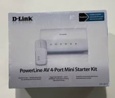 D-Link Systems, Inc. DHP-348AV Powerline AV 4-Port Switch Mini Kit - NEW /SEALED picture
