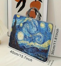 Starry Night Laptop Van Gogh Cover pad Case Sleeve Carry Bag Sturdy Zip picture
