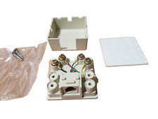 (QTY:3) LEVITON 40274-I TYPE 625A2 4-CONDUCTOR 5C380 SURFACE MOUNT JACK picture