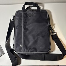 Targus Gray Convertible Slim Vertical Laptop Messenger Bag Case Dome Padded picture