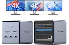 TobenONE 16-in-1 Laptop Docking Station 𝗧𝗿𝗶𝗽𝗹𝗲 𝟰𝗞 Monitor with 150W... picture