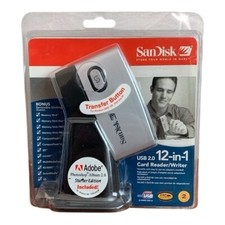 SANDISK ImageMate 12-in-1 USB Card Reader Memory Adapter Cord Stand New picture