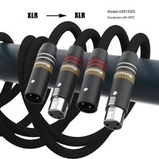 Pair Audio XLR/RCA Cable Multiple OFC Copper Silver Plated Interconect Cable picture