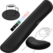 Upgrade Enlarge Silky and Superfine Fabric Gel Memory Foam Keyboard Wrist Res... picture