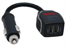 RoadKing RK01701 Dual USB Car Charger 4.8-amp Output 12V/DC Extension Boom Plug picture