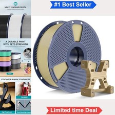 PETG Filament 1.75mm Wood Color 1kg Reusable Spool 3D Printer Light Brown picture