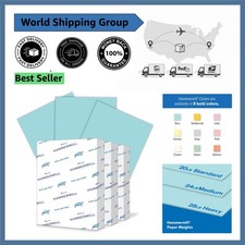 Eco-Friendly 20 lb Blue Colored Paper - 1500 Sheets for Print & Craft Projects picture