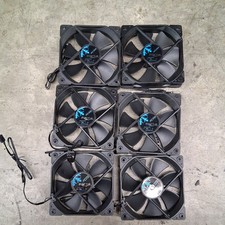 Set of 6 fans new Fractal  Brand  120mm ,12v DC 0.3A. 4pins  picture