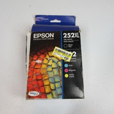 GENUINE Epson 252XL/252 Black/Cyan/Magenta/Yellow - BEST BY 08 2025 NEW SEALED picture