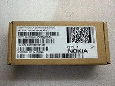 Nokia 3HE04823AAAA01 SFP+ 10GBASE-LR 10km 1310nm LC Transceiver CLEI IPU3ANKEAA picture