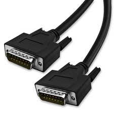 5ft DB15 Serial Cable Male to Male 15 Pin Two Row Straight Through picture