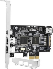 4 Ports PCIE Firewire 400 1394A Expansion Card, Texas Instruments TI TSB43AB2... picture