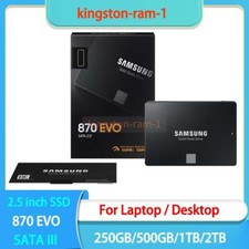 SAMSUNG 2.5 inch SSD 870 EVO 2TB 1TB 500 GB 250GB Solid State Drive SATA III lot picture