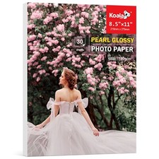 Koala Pearl Glossy Photo Paper 8.5x11 48lb 10Mil for Inkjet & Laser Printer 180g picture