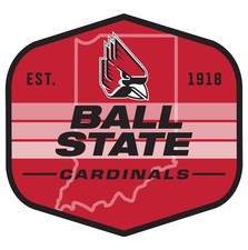 Ball State University Scenic Background Offic. Lic. Sticker/Magnet picture