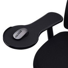 Ergonomic Chair Armrest Mouse Pad Tray 18.9L x 8.7W inches Black Adjustable ABS picture