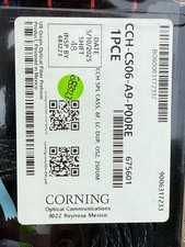 Corning CCH-CS06-A9-P00RE Pigtailed Splice Cassette  6 F, LC Duplex SM, OS2, UPC picture