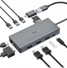 Dolovo USB A Docking Station,12-in-1 USB 3.0 to USB C Docking Station 										 picture