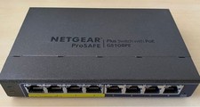 NETGEAR GS108PE 8-Port Gigabit Ethernet Switch Gray Unused picture