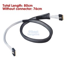 Slim SAS cable SFF-8654 8i to 8I NVMe PCIe data cable 2.5ft 75cm picture