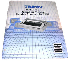 Vintage Radio Shack TRS-80 DMP-500 Operation Manual, Catalog Number 26-1252 picture
