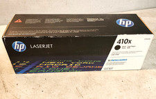HP 410X CF410X Black High Yield Toner Cartridge M452 Genuine New Open Box/Cradle picture
