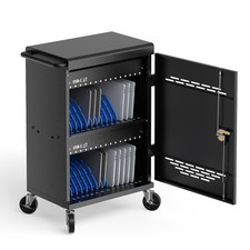 30 Device USB-C Charging Cart for Chromebooks, iPads & Laptops Up to 15