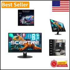 New 24-Inch 100Hz Monitor with 100% sRGB & Built-In Speakers in Machine Black picture