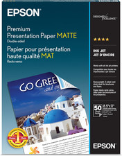 Epson Premium Presentation Paper MATTE (8.5x11 Inches, Double-sided, 50 Sheets) picture