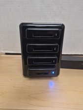 Lexar Professional Workflow HR1 4 Bay Card Reader Station XR2 UR2 SR2 Power Caps picture