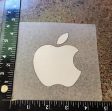 10 Apple OEM Sticker White Logo iphone iPod iPad iMac Mac Bumper Window Decal 5 picture
