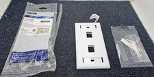 (QTY 10)Belden AX102655: KeyConnect Faceplates 2-Port Flush Single-Gang White picture
