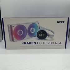 NZXT Kraken Elite 280 RGB CPU Liquid Cooler 280mm White (Read Description) picture
