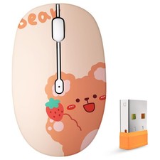Cute Wireless , Bluetooth & 2.4GHz Dual Mode, Silent Click, AA Battery Powere... picture