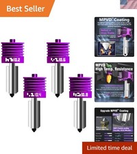 4-Pack Hardened Steel Hotend Nozzle Kit with MPVD Coating for Bambu Lab 3D Pr... picture