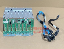 HP DL380G10 8SFF hard drive cage 871388-001 832305-002 766957-001 w/ 2 cables picture