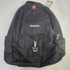 NWT Steelcase Swiss Gear By Wenger Black Backpack Airflow Padded Multi Pocket picture