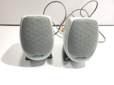 Vintage Polk Audio Speakers Computer PC Wired Left Right Set Desktop Used picture