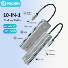 SANZANG USB C HUB to 4K HDMI USB 3.0 PD 100W Power Adapter Multi Docking Station picture