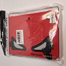 WESOROL iPad 10th Gen 10.9 Inch 2022 Kids Case Stand Red Black Spider Web Style picture