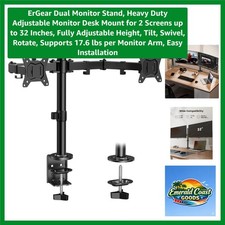 Versatile Dual Monitor Mount Up to 32 Inches with Cable Management, Easy Setup picture