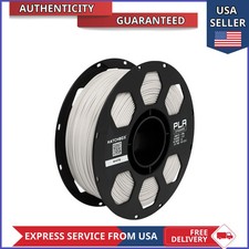 HATCHBOX 1.75mm White PLA 3D Printer Filament 1 KG Spool +/- 0.03 mm Accuracy picture