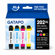 202XL ink 4PK(Y/M/C/BK)  Replacement for 202XL XP-5100 WF-2860 Printers picture