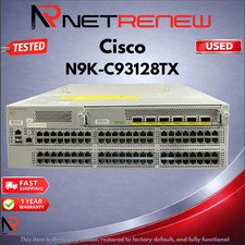Cisco Nexus N9K-C93128TX 9300 96 Port 1/10G-T Copper 40QSFP  w/N9K-M6PQ picture