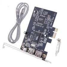 Silver+Black 3 Ports 1394A Expansion Card Accessories With Low Profile Bracket picture